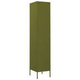 Berkfield Home Locker Cabinet Olive Green 35x46x180 cm Steel - Size: 35 x 46 x 180 cm - thumbnail 5