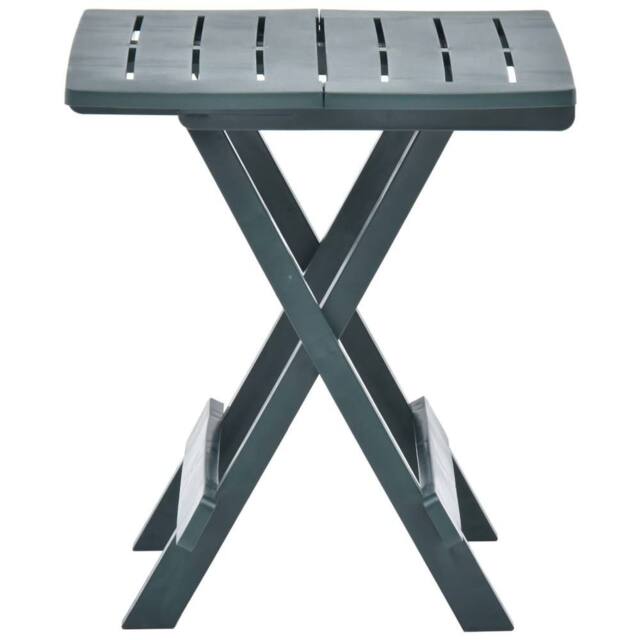 Berkfield Home Durable Folding Garden Table Green 45x43x50 cm Plastic - Size: 45 x 43 x 50 cm - image 1