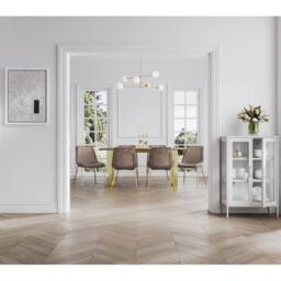 Lemon Pavilion Furniture Marsh Storage Cabinet - Steel/Glass - White - Flat Packed - thumbnail 7