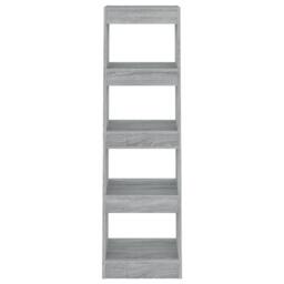 Berkfield Home Classic Book Cabinet/Room Divider Grey Sonoma 40x30x135 cm - Size: 40 x 30 x 135 cm - thumbnail 1