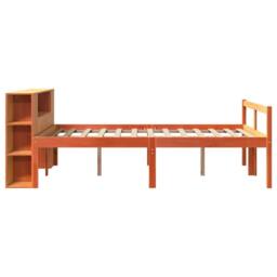 Berkfield Home Bookcase Bed without Mattress Wax Brown 140x190 cm Solid Wood - thumbnail 5