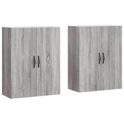 Berkfield Home Wall Mounted Cabinets 2 pcs Grey Sonoma Engineered Wood - thumbnail 3