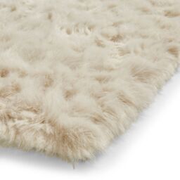 The Rug Shop UK Beige Modern Shaggy Plain Easy To Clean Area Rug - Size: 160 cm x 230 cm - thumbnail 3