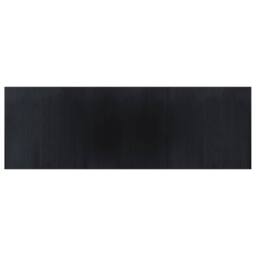 Berkfield Home Rug Rectangular Black 100x300 cm Bamboo - Size: Medium
