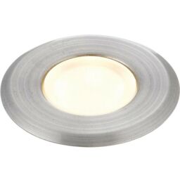 Loops IP67 Outdoor LED Ground Light 0.8W Warm White Steel Flush Decking Floor Lamp