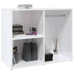 Berkfield Home Dressing Cabinet High Gloss White 80x40x65 cm Engineered Wood - Size: 80 x 40 x 65 cm - thumbnail 5
