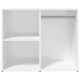 Berkfield Home Dressing Cabinet High Gloss White 80x40x65 cm Engineered Wood - Size: 80 x 40 x 65 cm - thumbnail 3