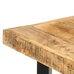 Berkfield Home Bar Table 150x70x107 cm Rough Mango Wood in Brown - Size: 150 x 70 x 107 cm - thumbnail 5