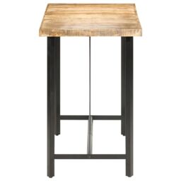 Berkfield Home Bar Table 150x70x107 cm Rough Mango Wood in Brown - Size: 150 x 70 x 107 cm - thumbnail 3