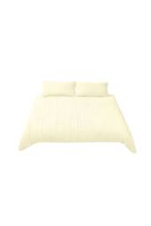 Living and Home Cozy Ultra Soft Textured Duvet Cover Set in Beige - Size: Single - thumbnail 2