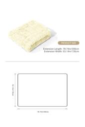 Living and Home Cozy Ultra Soft Textured Duvet Cover Set in Beige - Size: Single - thumbnail 8