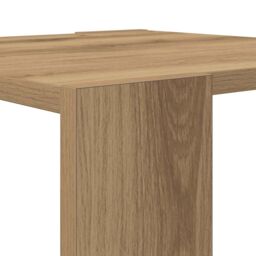 Berkfield Home Coffee Table Artisan Oak 40x40x30 cm Engineered Wood in Brown - Size: 40 x 40 x 30 cm - thumbnail 7