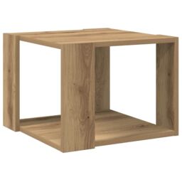 Berkfield Home Coffee Table Artisan Oak 40x40x30 cm Engineered Wood in Brown - Size: 40 x 40 x 30 cm - thumbnail 2