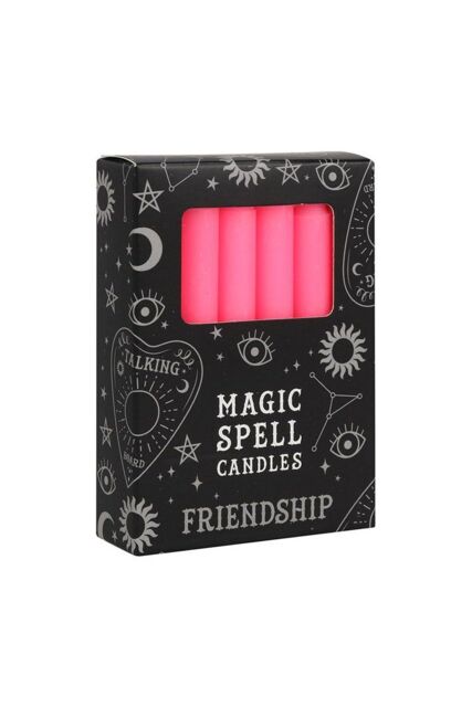 KDMD Set of 12 Pink 'Friendship' Spell Candles