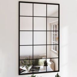 Berkfield Home Wall Mirrors 4 pcs Black 100x60 cm Metal