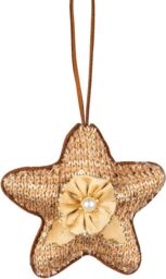 Shatchi 12cm Gold star - Christmas Hanging Decoration