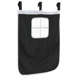 Berkfield Home Curtains for Loft Bed with Tunnel & Tower White & Black - thumbnail 9