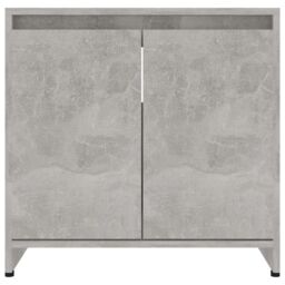 Berkfield Home Bathroom Cabinet Concrete Grey 60x33x61 cm Engineered Wood - Size: 60 x 33 x 61 cm - thumbnail 6