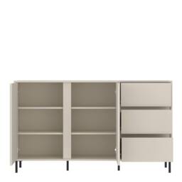 Furniture To Go Avenale Sideboard 2 Door 3 Drawer in Cashmere in Cream - thumbnail 3