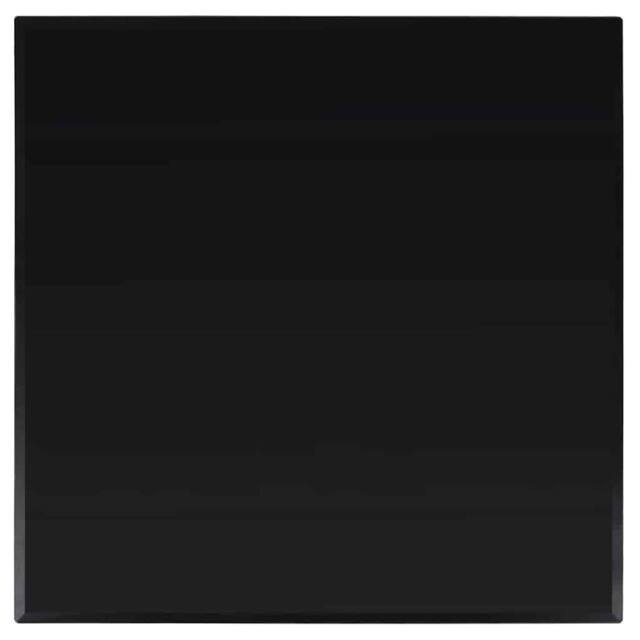 Berkfield Home Table Top Tempered Glass Square 700x700 mm in Black - image 1