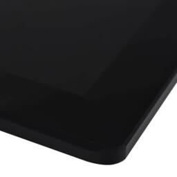 Berkfield Home Table Top Tempered Glass Square 700x700 mm in Black - thumbnail 3