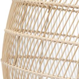 Happy Homewares Traditional Vintage Spiral Cage Design Natural Brown Rattan Ceiling Lamp Shade - thumbnail 8