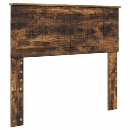 Berkfield Home Bed Frame Smoked Oak 100 x 200 cm Solid Pine Wood in Brown - thumbnail 6