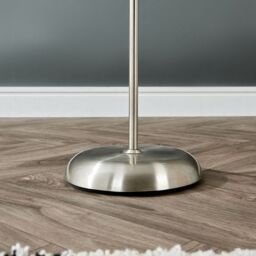 ValueLights Mozz Mother & Child Uplighter Floor Lamp with Adjustable Side Lamp in Silver - thumbnail 5