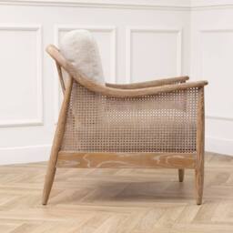 Voyage Maison Remi 2-Seater Rattan Chair in Light Oak - thumbnail 7