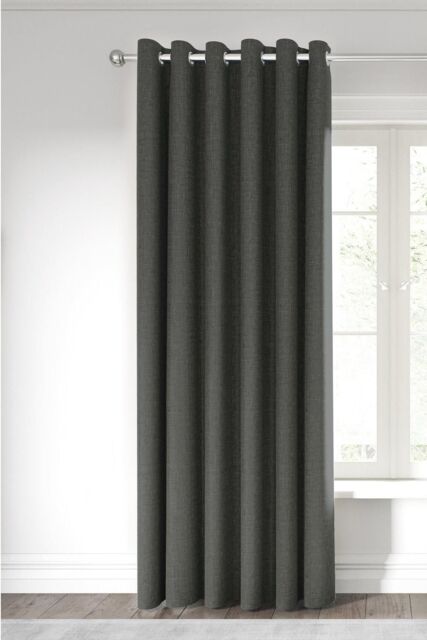Nalu Nicole Scherzinger 'Kalo' Lined Curtains in Charcoal - Size: 167 cm width x 228 cm drop - image 1