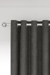 Nalu Nicole Scherzinger 'Kalo' Lined Curtains in Charcoal - Size: 167 cm width x 228 cm drop - thumbnail 4