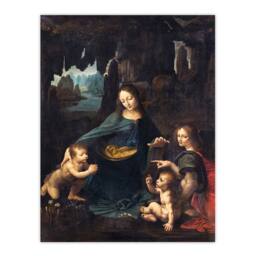 Artery8 Leonardo da Vinci Framed Wall Art Print The Virgin of the Rocks in Brown - Size: A3 - thumbnail 3