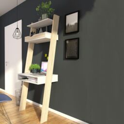 Furniture To Go Oslo Leaning Desk in White - thumbnail 4