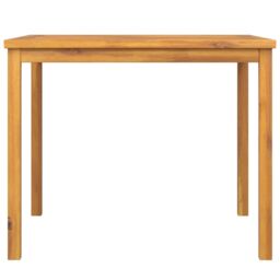 Berkfield Home Garden Dining Table 90x90x74 cm Solid Wood Acacia in Brown - Size: 90 x 90 x 74 cm - thumbnail 3