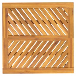 Berkfield Home Garden Dining Table 90x90x74 cm Solid Wood Acacia in Brown - Size: 90 x 90 x 74 cm - thumbnail 5