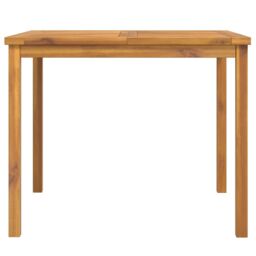 Berkfield Home Garden Dining Table 90x90x74 cm Solid Wood Acacia in Brown - Size: 90 x 90 x 74 cm - thumbnail 4