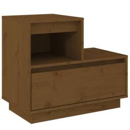 Berkfield Home Beautiful Bedside Cabinets 2 pcs Honey Brown 60x34x51 cm Solid Wo - Size: 60 x 34 x 51 cm - thumbnail 6