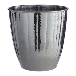 Orsina Hammered Waste Bin in Black - thumbnail 2