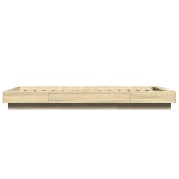 Berkfield Home Bed Frame without Mattress Sonoma Oak 90x200 cm in Brown - thumbnail 5