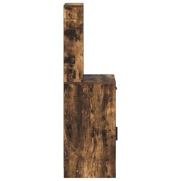 Berkfield Home Highboard in Smoked Oak, 40x41x135 cm, Made of Engineered Wood in Brown - Size: 40 x 41 x 135 cm - thumbnail 7