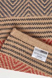 Homescapes Multicolour Geometric Patterned Jute Rug - Size: 60 cm x 100 cm - thumbnail 5