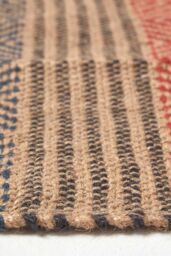 Homescapes Multicolour Geometric Patterned Jute Rug - Size: 60 cm x 100 cm - thumbnail 4