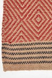Homescapes Multicolour Geometric Patterned Jute Rug - Size: 60 cm x 100 cm - thumbnail 3