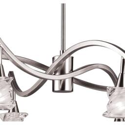 Netlighting Salomon Telescopic Lamp 6 Light G9 Satin Nickel in Grey - thumbnail 5
