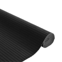 Berkfield Home Rug Rectangular Black 80x100 cm Bamboo - Size: Medium - thumbnail 4