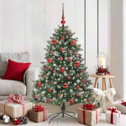 Berkfield Home Modern Artificial Christmas Tree with Stand Green 105 x 105 x 150 cm - thumbnail 2