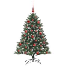 Berkfield Home Modern Artificial Christmas Tree with Stand Green 105 x 105 x 150 cm - thumbnail 4