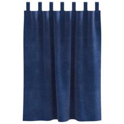 Berkfield Home Blackout Curtains with Hanging Loops 2 pcs Dark Blue Velvet in Navy - thumbnail 4
