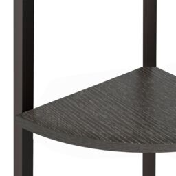 Berkfield Home 4-Tier Corner Shelf Black 45.5x31.5x150 cm - thumbnail 6