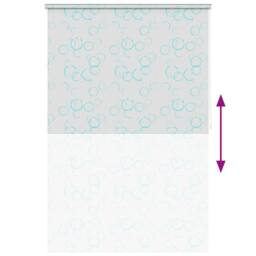 Berkfield Home Shower Roller Blind 140x240 cm Bubble in White - thumbnail 4